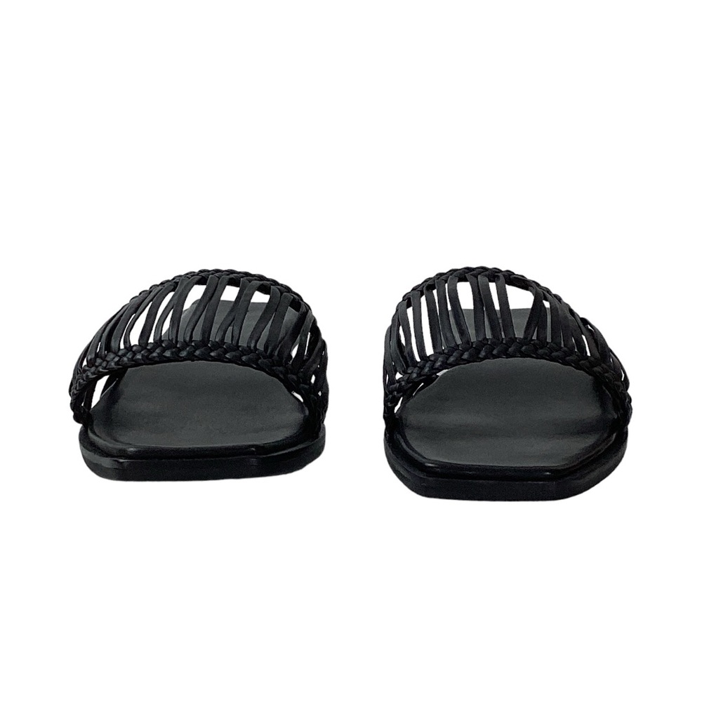 Women’s Braided Black Slide Sandals - Picture 5 of 15